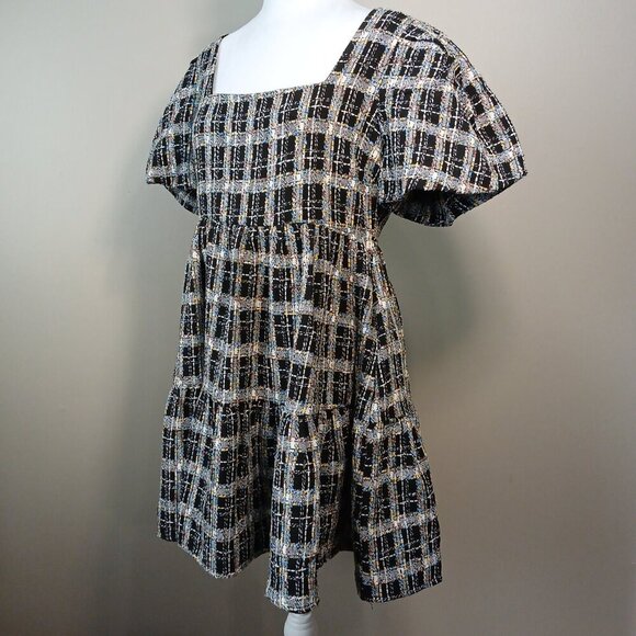 ENGLISH FACTORY TWEED LINED MINI DRESS SIZE MEDIUM, NWT - Picture 4 of 10